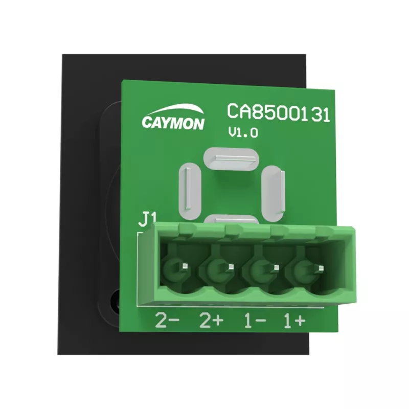 CAYMON CASY142/B 19 inch 1U rackpaneel met 2 Neutrik SpeakON NL4MP aansluitingen, zwart