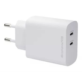 dbramante1928 re-charge 45W dual-USB-C-PD wandlader - wit (EU)