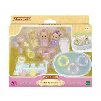 Sylvanian Families melkkonijn badkamerspeelset