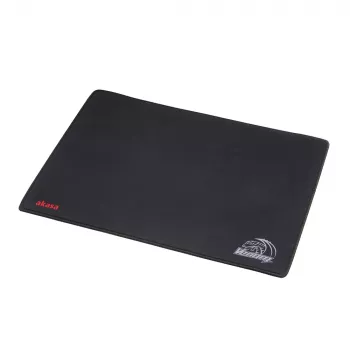 Akasa Venom gaming-muismat – microgetextureerd oppervlak, antislip rubberen basis, gestikte randen, 3 mm dik, zwart met geel/groene accenten