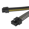 Akasa 6 sets PCIe naar dual 6+2-pin splitterkabel - 24 cm