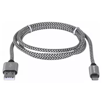 Defender USB-A naar Lightning-kabel 1,0m 2,1A wit