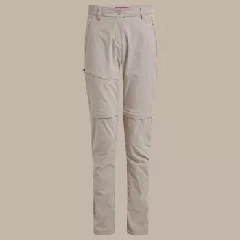 Craghoppers NosiLife Pro Convertible broek III dames wandelbroek Soft Mushroom XS