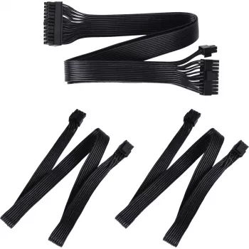 SilverStone Technology SST-PP05-MBEPS EPS 8-pin verlengkabel - blauw/zwart, 300mm