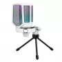 FIFINE A6V AMPLIGAME RGB studio-condensator-USB-microfoon, nierkarakteristiek, wit