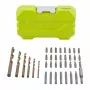 Ryobi RAK38SDD 38-delige boor- en schroevendraaier-bitset met 24 x 25mm schroevendraaier-bits, HSS- en steenboor-bits, dophouders, magnetische houder en koffer
