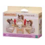 EPOCH Sylvanian Families zitgroep van drie delen - woonkamer meubelset met bank, fauteuils, tafel & kussens