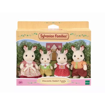 Sylvanian Families chocoladekonijnen-familie - 4 verzamelfiguren