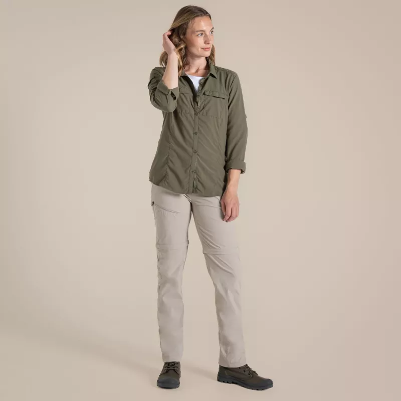 Craghoppers NosiLife Pro verstelbare broek III dames Soft Mushroom maat M
