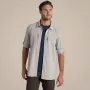 Craghoppers NosiLife Pro langarm overhemd V - heren reisoverhemd, perkament, maat L