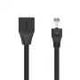 UNITEK Cat6 UTP RJ45 verlengkabel M-F 5m zwart