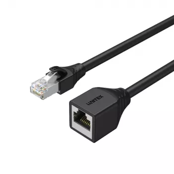 UNITEK Cat6 UTP RJ45 verlengkabel M-F 5m zwart