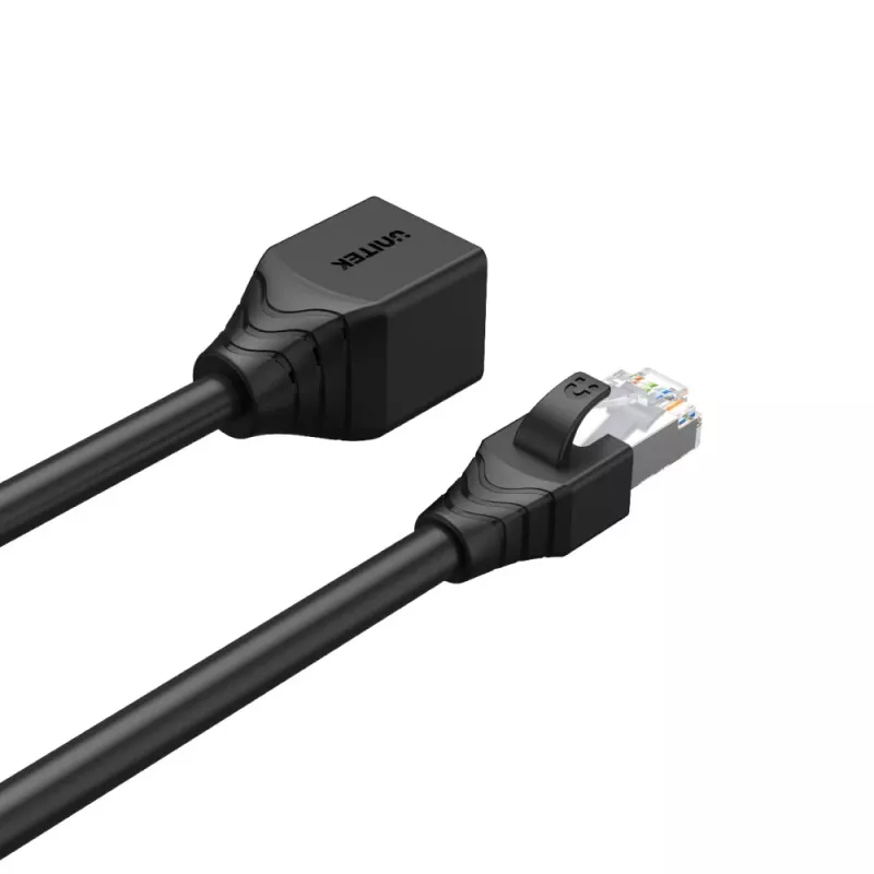 UNITEK Cat6 UTP RJ45 verlengkabel M-F 5m zwart