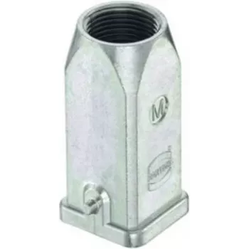HARTING Han 3EMC tulebehuizing, kabelinvoer boven, 2 nokken, M20 (19620031440)