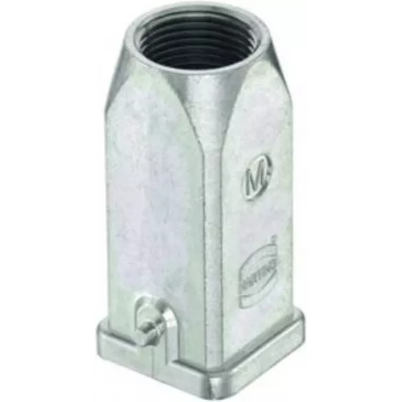 HARTING Han 3EMC tulebehuizing, kabelinvoer boven, 2 nokken, M20 (19620031440)