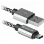 Defender USB-A naar USB-C kabel 1,0 m 2,1 A wit