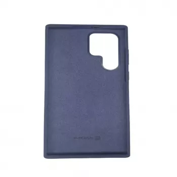 Evelatus Samsung Galaxy S22 Ultra premium soft touch siliconenhoesje marineblauw