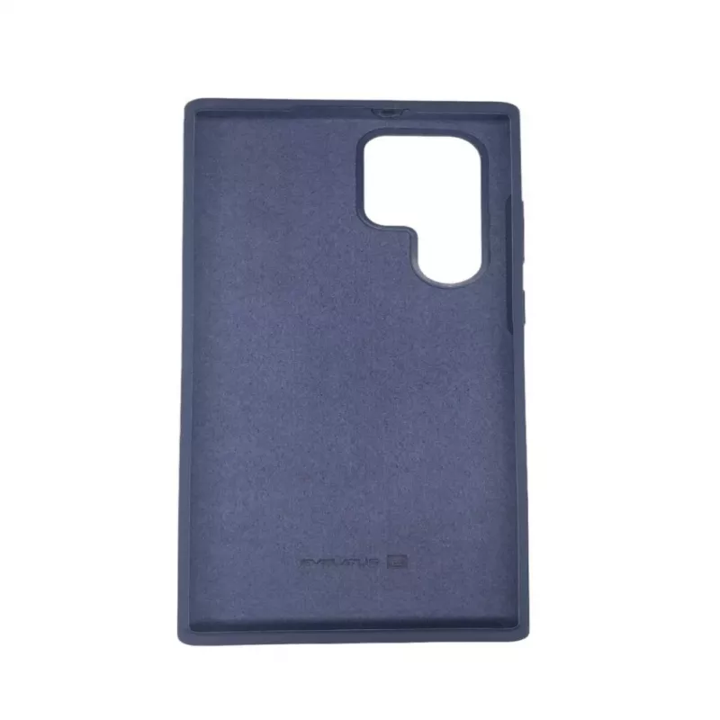 Evelatus Samsung Galaxy S22 Ultra premium soft touch siliconenhoesje marineblauw