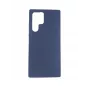 Evelatus Samsung Galaxy S22 Ultra premium soft touch siliconenhoesje marineblauw