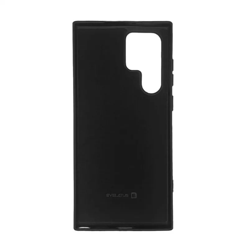 Evelatus Samsung Galaxy S22 Ultra nano siliconen hoesje soft touch TPU zwart
