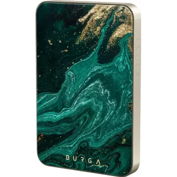 Burga Magnetische 5000 mAh Powerbank Emerald Pool Gold