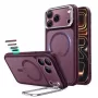 ESR Classic Hybrid Kickstand MagSafe hoesje voor iPhone 17 Pro / 18 Pro - mat diepburgunder