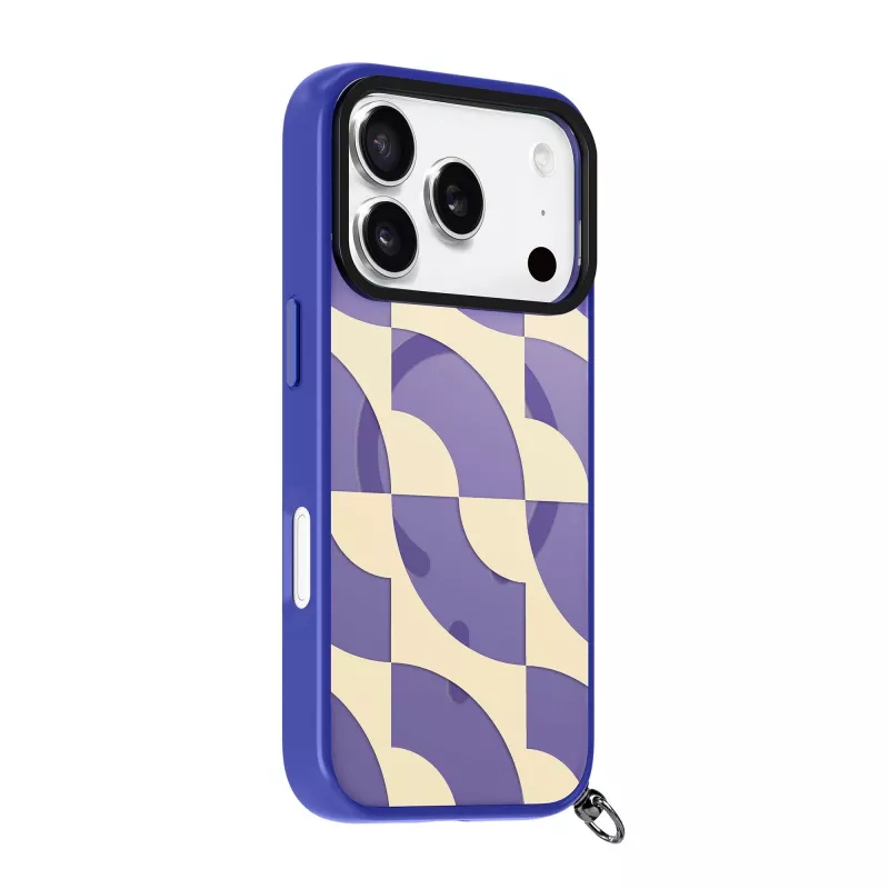 LAUT Keyko Pop hoesje voor iPhone 17 Pro, Indigo Tide