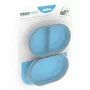 SEGULA 70950 Kattenvoer- en waterdispenser combinatie, kunststof, blauw, 0,4 L