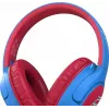 PowerLocus Bobo Kids draadloze hoofdtelefoon, LED, AUX, blauw/rood