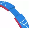 PowerLocus Bobo Kids draadloze hoofdtelefoon, LED, AUX, blauw/rood