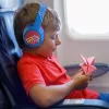 PowerLocus Bobo Kids draadloze hoofdtelefoon, LED, AUX, blauw/rood