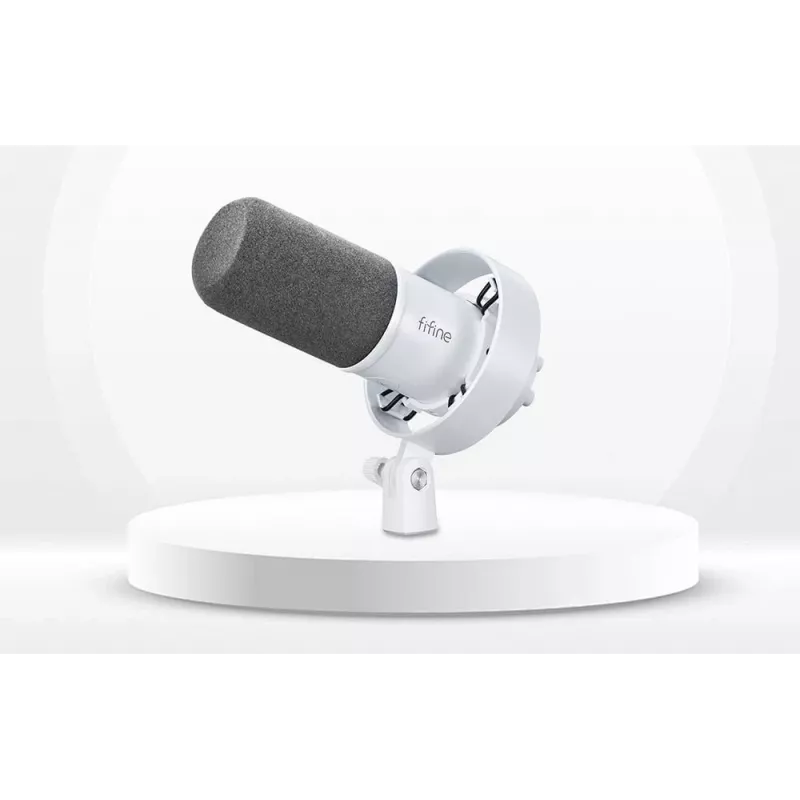 FIFINE T688W dynamische microfoon met zwenkarm, USB/XLR, wit