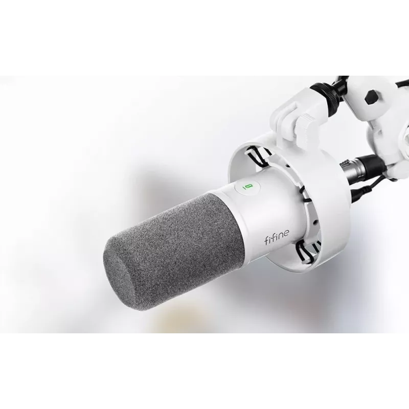 FIFINE T688W dynamische microfoon met zwenkarm, USB/XLR, wit
