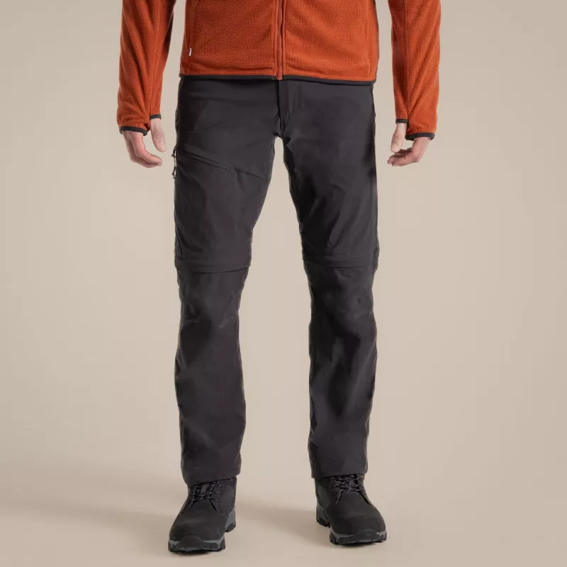 Craghoppers NosiLife Pro Convertible Trouser III heren wandelbroek zwart peper