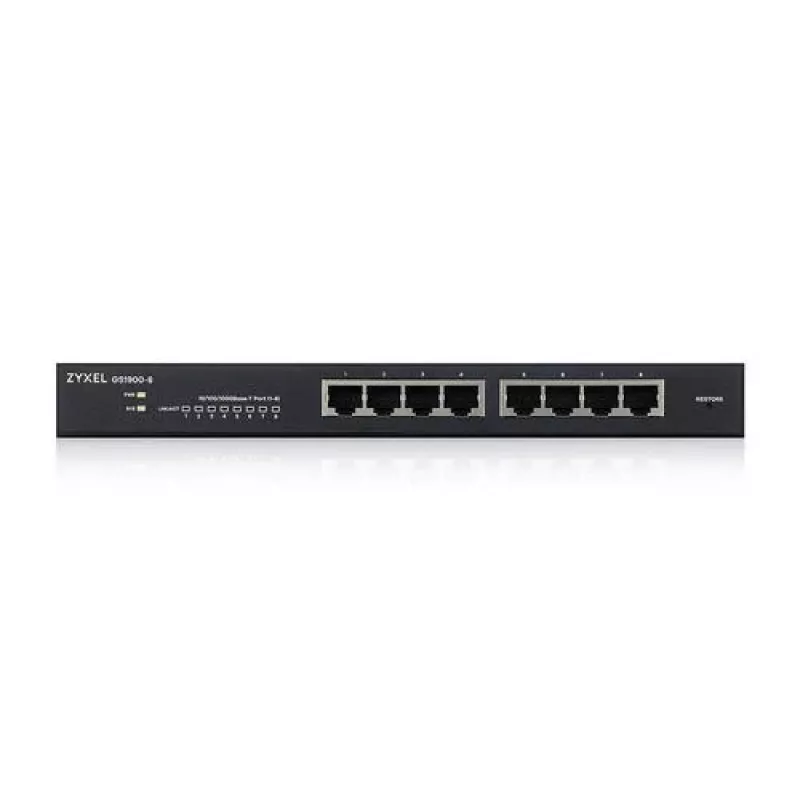 DSIT Zyxel GS1900 Smart Managed Switch VA-GS-1900-8 - 8-poorts Gigabit Ethernet