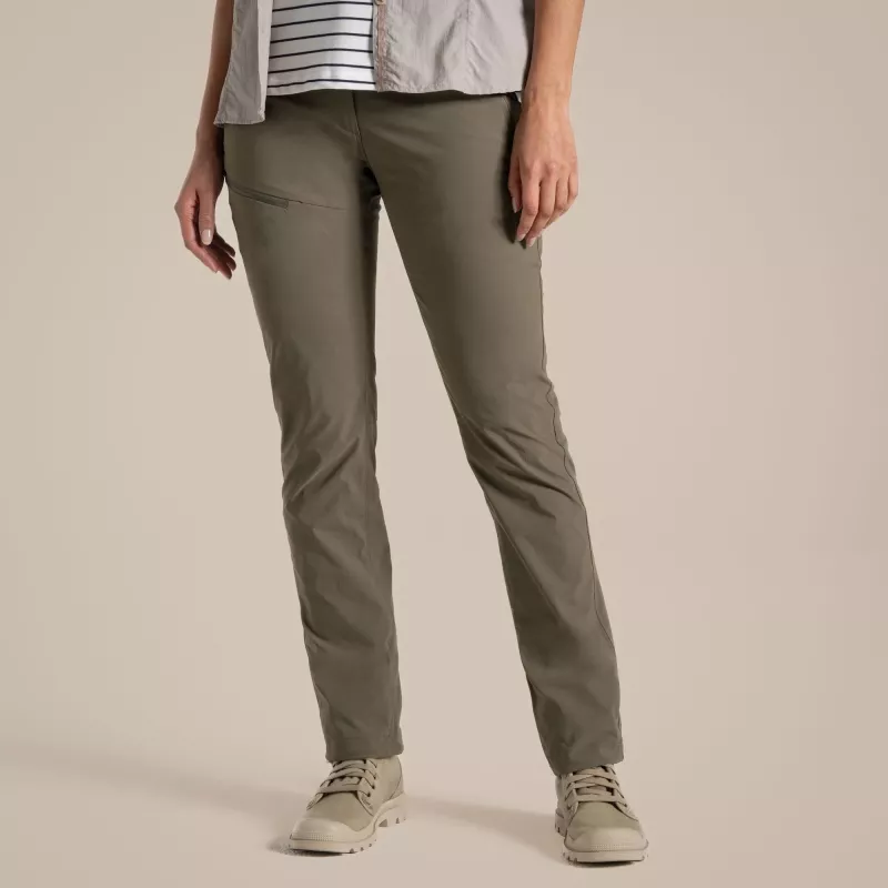 Craghoppers NosiLife Pro Trouser III dames wandelbroek - Wild Olive, maat L