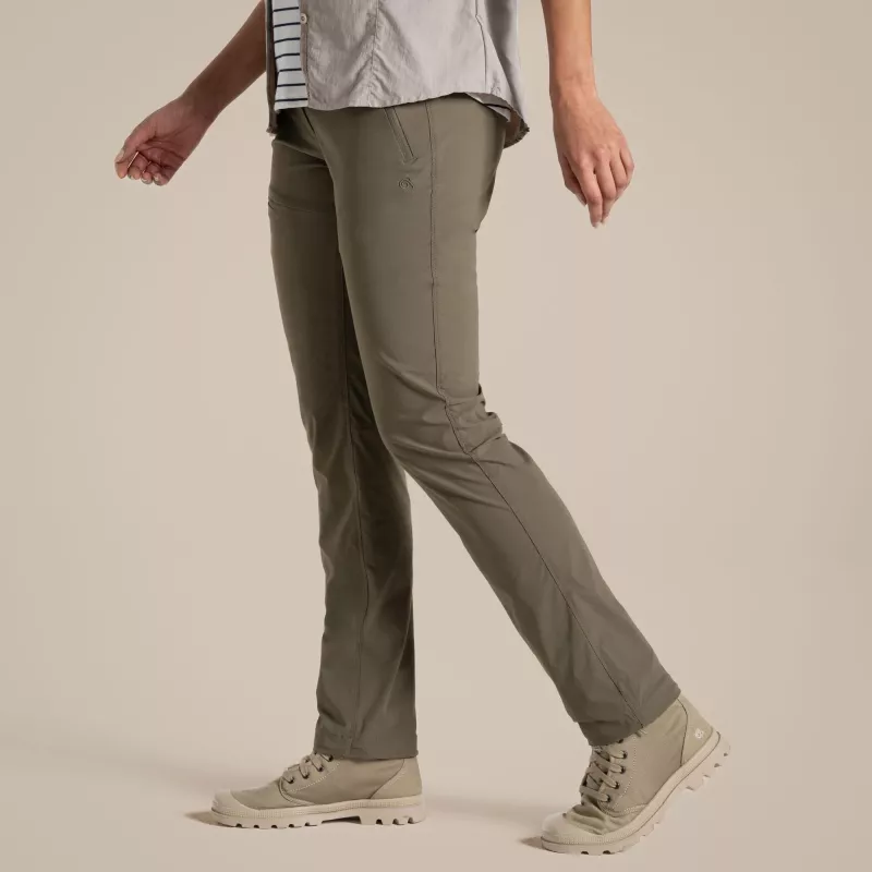Craghoppers NosiLife Pro Trouser III dames wandelbroek - Wild Olive, maat L