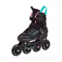 Meteor Buzzy verstelbare inline-skates zwart-roze-mint EU 34-38