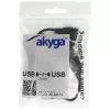 AKYGA AK-AD-13 USB 2.0 4-poorts hub, zwart