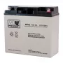 MPL POWER ELEKTRO MPL MW POWER MWS 18-12 USV-accu lood-zuur-accu VRLA AGM onderhoudsvrij 12 V 18 Ah zwart, grijs