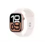 Apple Watch Series 10 GPS + Cellular 46mm aluminium behuizing met roségoud sportband