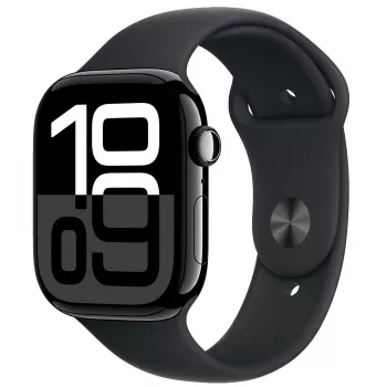 Apple Watch 10 LTE 46mm aluminium behuizing met middernacht sportband - middernacht