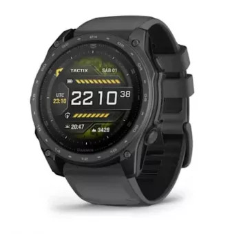 Garmin tactix 8 – 51 mm, AMOLED, Cerakote-coating, Applied Ballistics Ultralight Solver, leigrijs