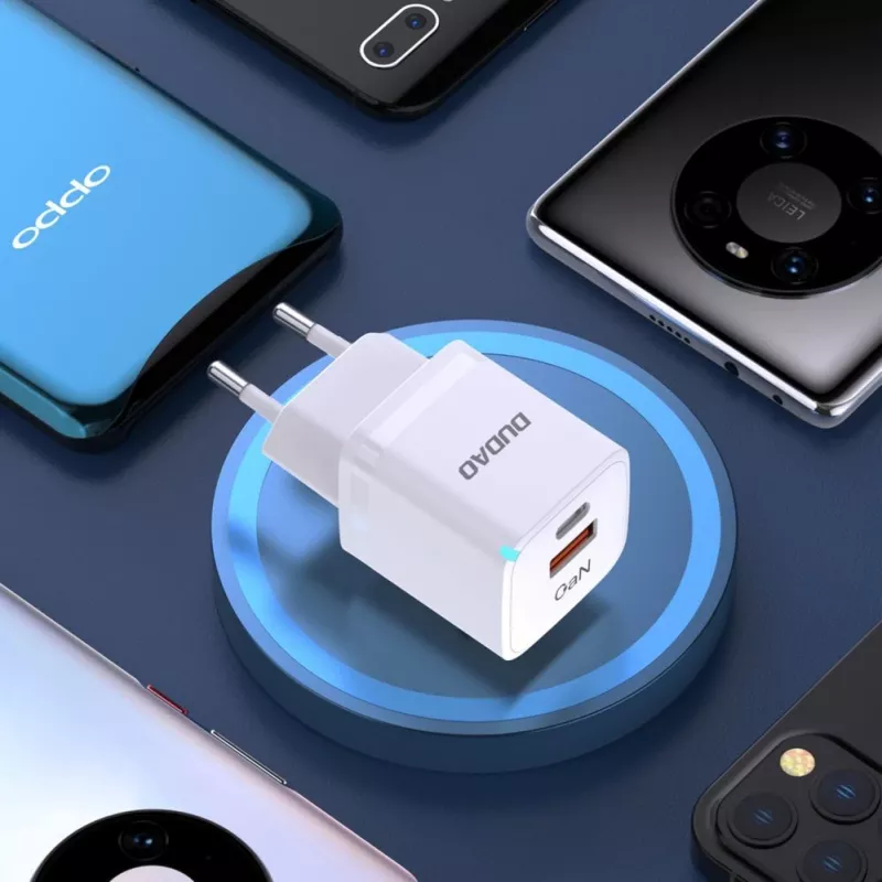 DUDAO A13Pro EU GaN 33W PPS USB-C/USB-wandlader - wit