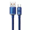 Baseus USB-A naar USB-C Crystal Shine kabel 100W 1,2m blauw