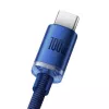Baseus USB-A naar USB-C Crystal Shine kabel 100W 1,2m blauw