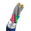 Baseus USB-A naar USB-C Crystal Shine kabel 100W 1,2m blauw