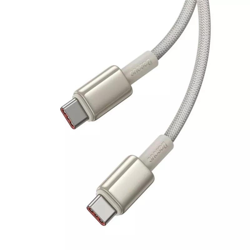 Baseus Tungsten Gold USB-C naar USB-C kabel 100W 1m goud