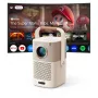 Yaber T2 Plus GTV 1080p 450 ANSI Google TV JBL Dolby Audio draagbare projector met accu - beige