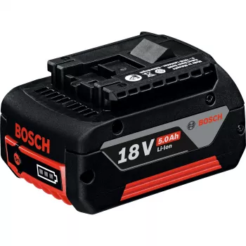 Bosch Professional 18V 5,0 Ah li-ion accu, slide-in (zwart/rood)